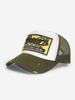Unisex Breathable Mesh Baseball Cap With Embroidered Patch For Outdoor Casual Wear