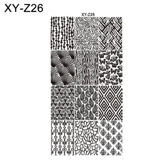 DIY vánoční styl nail art razítko šablona šablony razítka na manikúru