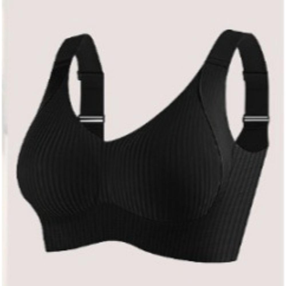 Plus Size Seamless Bra Women Large Bust Gathering Sports Bra Invisible Wireless Underwear