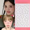 Beautiful Shiny Crystal Rhinestones Pearl Star 3D Stickers Scrapbook Phone Case DIY Decorations Dance Show Makeup Face Stickers
