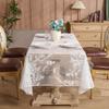 New lace tablecloth restaurant rectangular table cloth household coffee table tablecloth wedding festival atmosphere dust cover