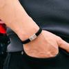 Noter Men Bracelet Double Layer Nylon Rope Braslet Stainless Steel Magent Buckle Wrap Braclet Pulseria Hombre Nautical Brazalete