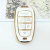 6 7 Buttons Tpu Car Key Cover Auto Shell Fob Case Keychain For Hyundai Santa Fe Tucson  Nexo Nx4 Atos Solaris Prime