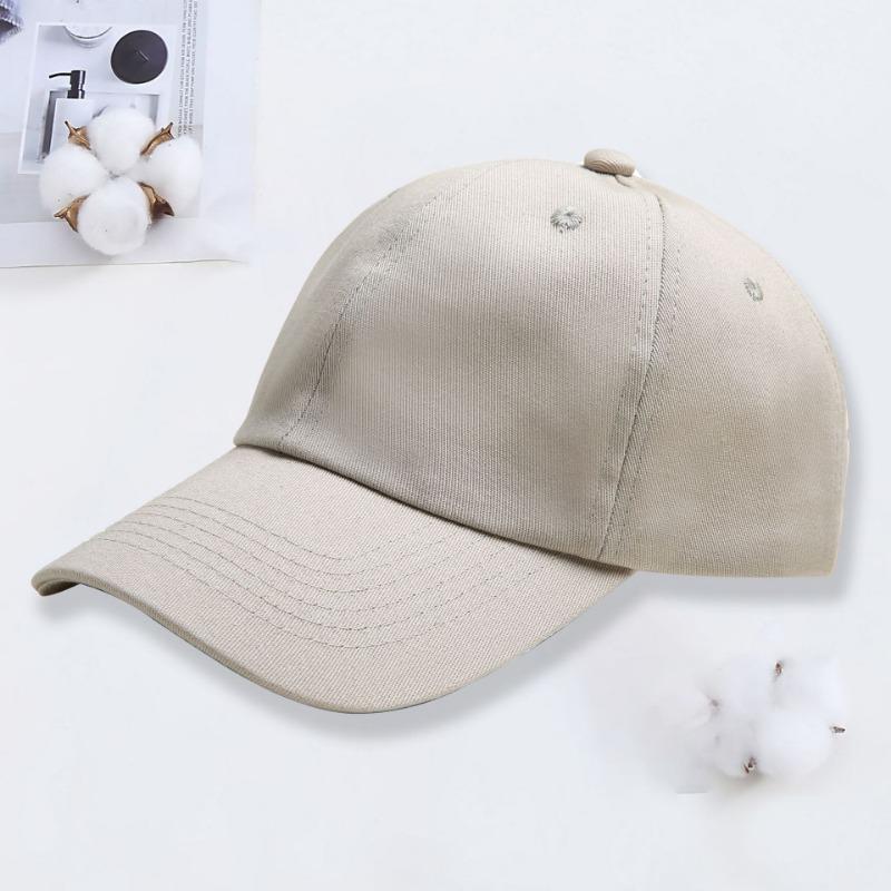 Soft top baseball hat Versatile sunscreen women's and men's caps Small batch printing embroidery