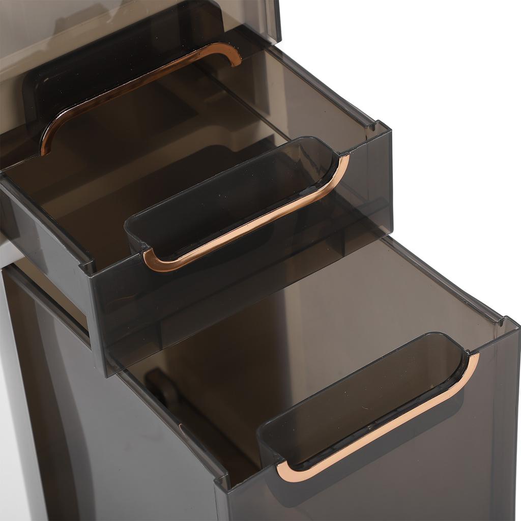 Slim Bathroom Storage Cabinet Plastic Narrow Bathroom Storage Space Saving Floor Organizer Side Unit