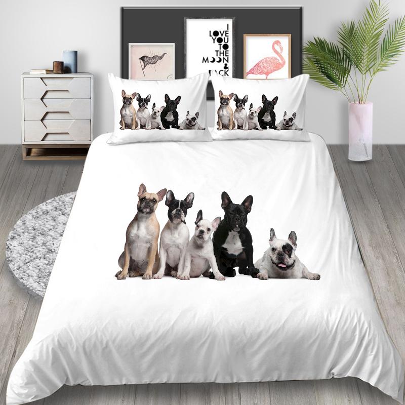 

Комплект пододеяльников, домашнее постельное белье для собак, домашние животные, роспись, постельное белье, роскошные чехлы для мужчин и мальчиков, новые модные комплекты постельных принадлежностей EU Single 135x200cm