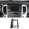 Carbon Fiber ABS Dashboard Dvd Navigation Screen Trim For Nissan Titan 2016-19