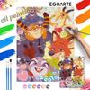 Disney Zootopia Characters Oil Painting Kit, Hand Painting Canvas DIY Home Decor