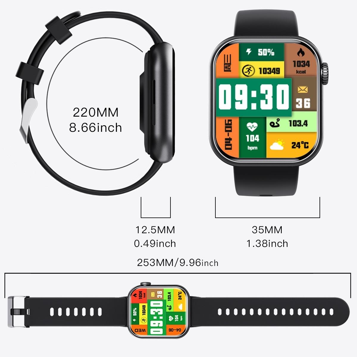 

F108 Smartwatch мочевая кислота кровь жир монитор сахара в крови упражнения наручные часы подушки продукты Bluetooth может совершать телефонные звонки