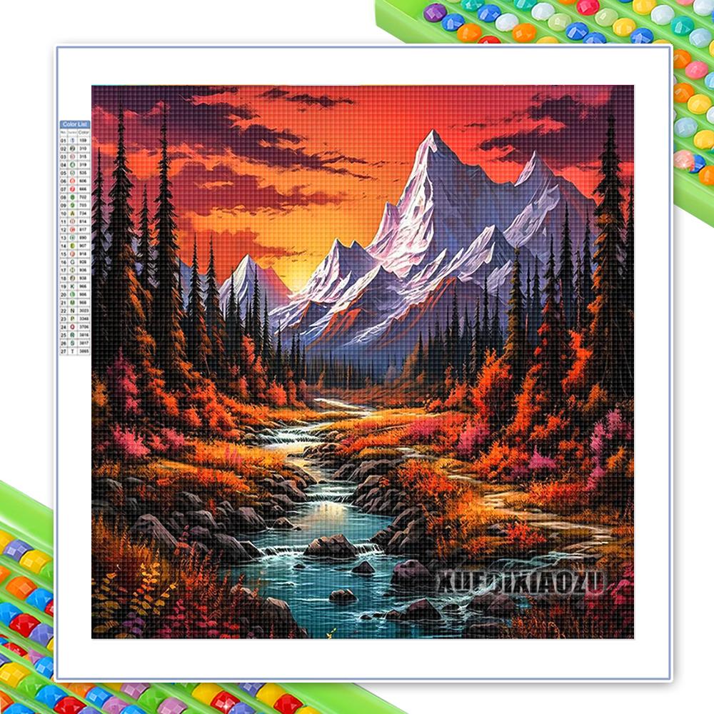 Алмазная живопись Фэнтези Звездное небо Домашнее украшение Искусство Пейзаж Набор для вышивки крестом Полная круглая алмазная мозаика Round 20x20cm