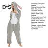 Animal Onesie Pajamas for Adults Kids Unisex Flannel One-Piece Sleepwear Halloween Cosplay Costume for Homewear