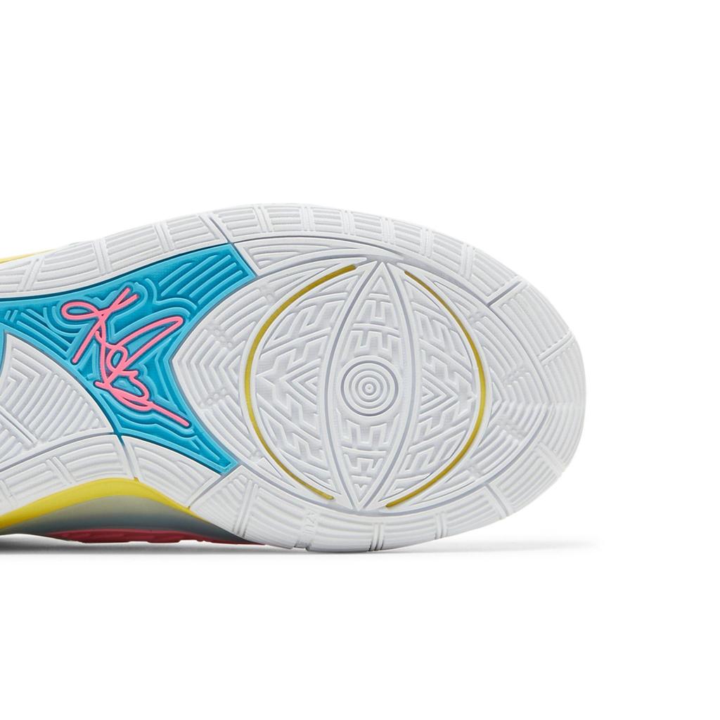 Nike Kyrie 6 Grade School 'Neon Graffiti' (Unisex) White / Opti Yellow / Digital Pink / Blue Fury Kids' Basketball Shoes BQ5599 101