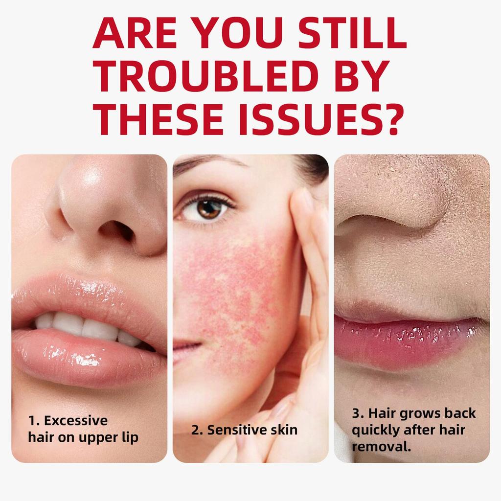 Facial Hair Removal Cream, Upper Lip Hair Removal Cream, Gentle Hair Removal, Facial Eyebrows, Chin, Upper Lip Suitable For All Skin Types