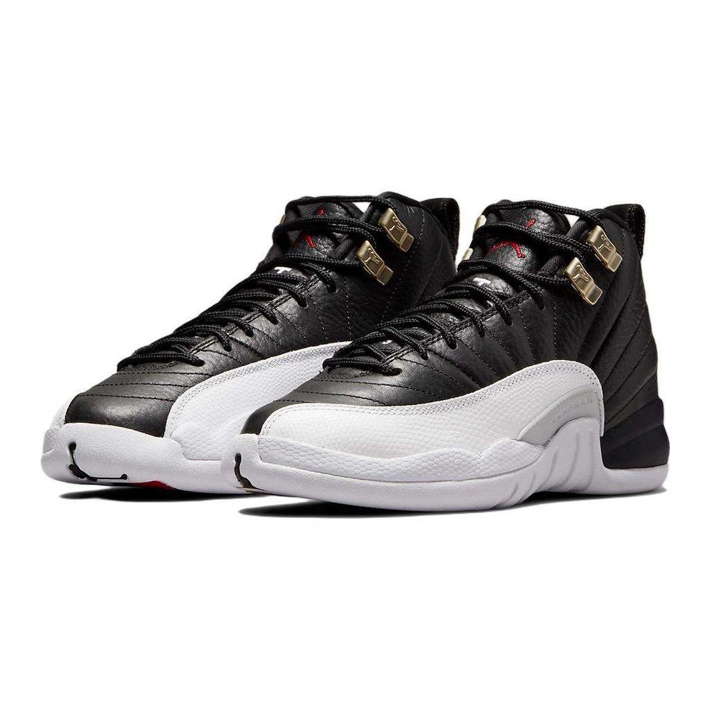Air Jordan 12 Retro GS Playoff 2022 Kids Sneakers Black Varisty-Red White 153265-006