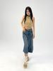 Women's Wide-Leg Cropped Jeans: Summer 2025 High-Waisted, Slimming, Loose, Versatile Mid-Length Five-Point Pants