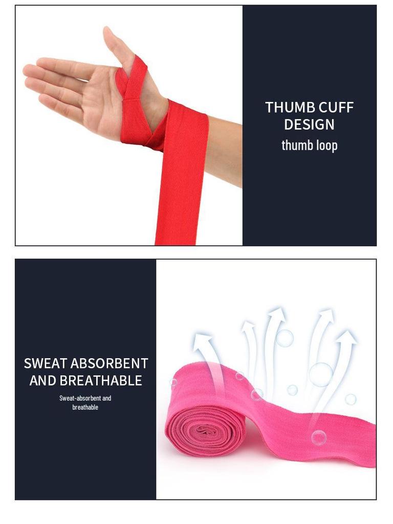 5-Meter Combat Hand Wraps for Boxing, Muay Thai, and Sanda