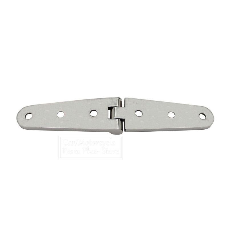 2pcs Stainless Steel 316 Strap Hinge With 6 Holes 28x160mm Mirror Polish Marine Boat Hardware Cast Door Strap Hinges