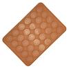1pc 30 Holes Round Shape Macarons Mat Silicone Macaron Sheet Pad Pastry Cake Baking Tool