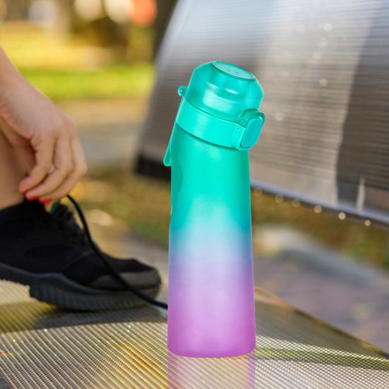 650ml Fruity Water Bottle with 7 Flavors Drinking Bottles for Outdoor Fitness Flavor Travel Mug for School