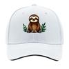 Adjustable Vintage Baseball Cap with Cute Slothin Bear Cartoon Print  Breathable Textile Fabric H Sandwich Baseball Cap