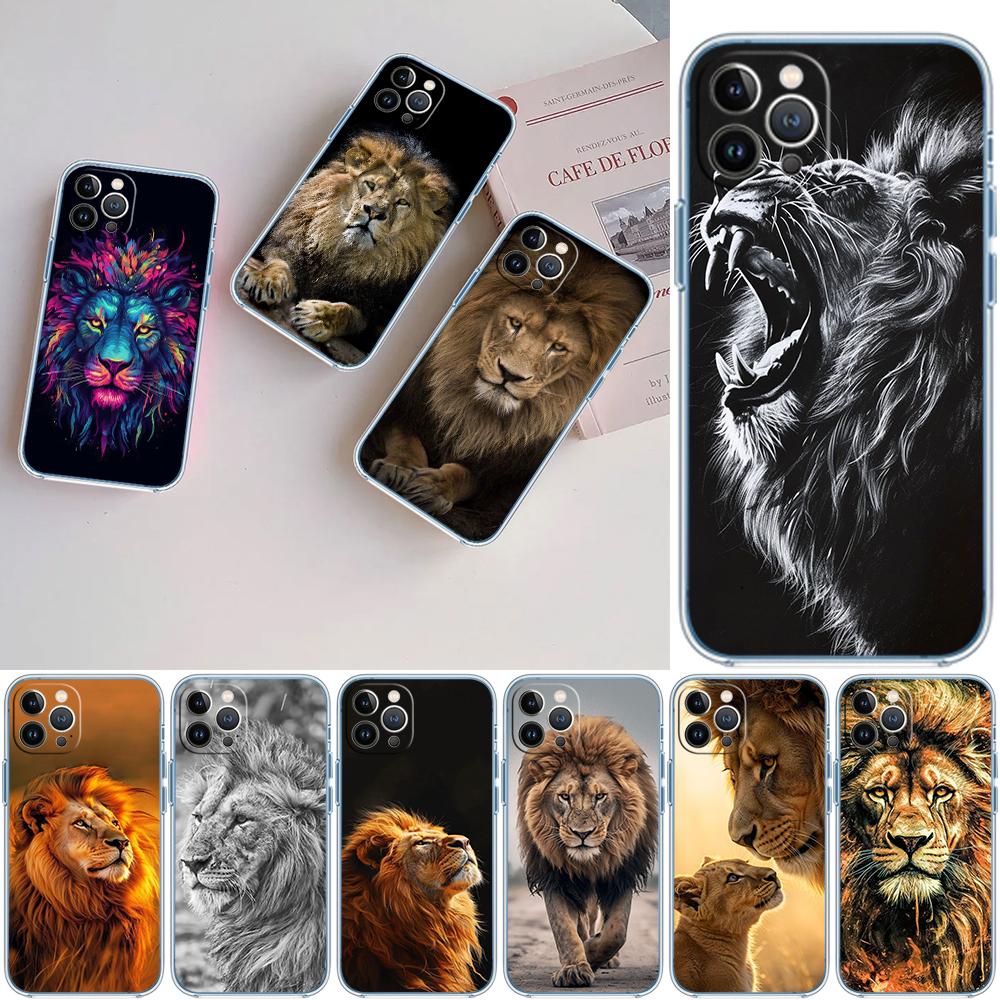 CJ6 Animal lion Transparent Phone Case for LG K22 K30 K40 K40S K41 K42 K50 K50S K51 K51S K52 K61 K62 K71 K92 Q60 Q61 V40 V50 V60