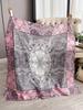 New 90*90Cm Lijiin Satin Square Scarf Realistic Store Member Hand Gift Silk Scarf Sanya Tourism Sunscreen Shoulder Wrap