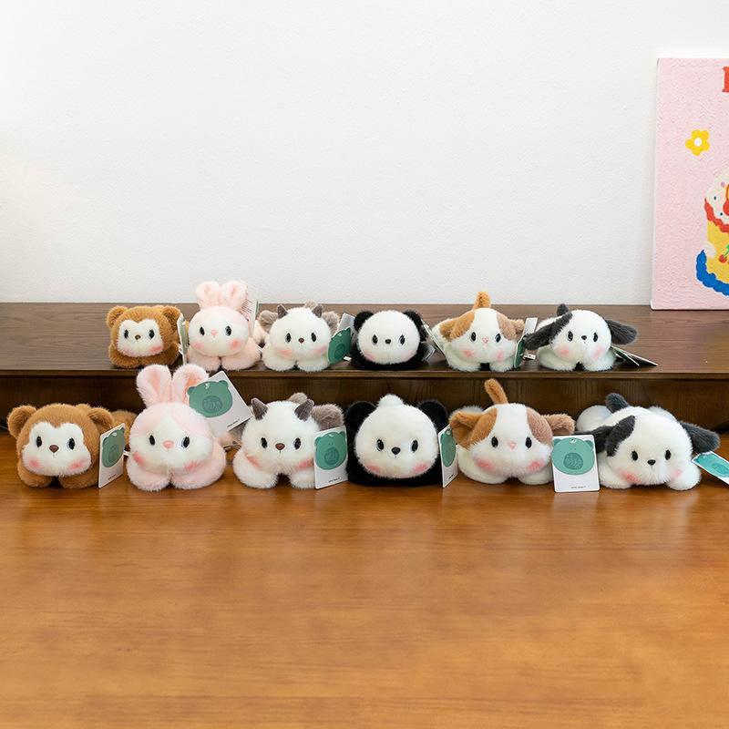 Pocket Treasure Cat Panda Doll Puppy Plush Toy Children's Table with Small Doll Doll