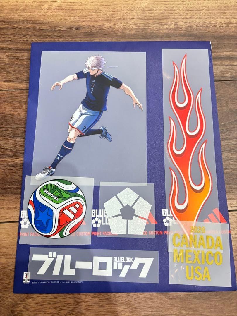 Blue Lock Adidas Limited 2026 Japan Heat Transfer Stickers Seishiro Nagi