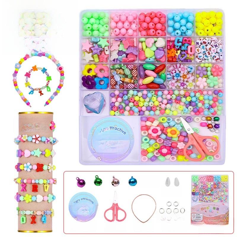 Crafting Bead Children Kit Plastic Elements Brain Development Bonding Family