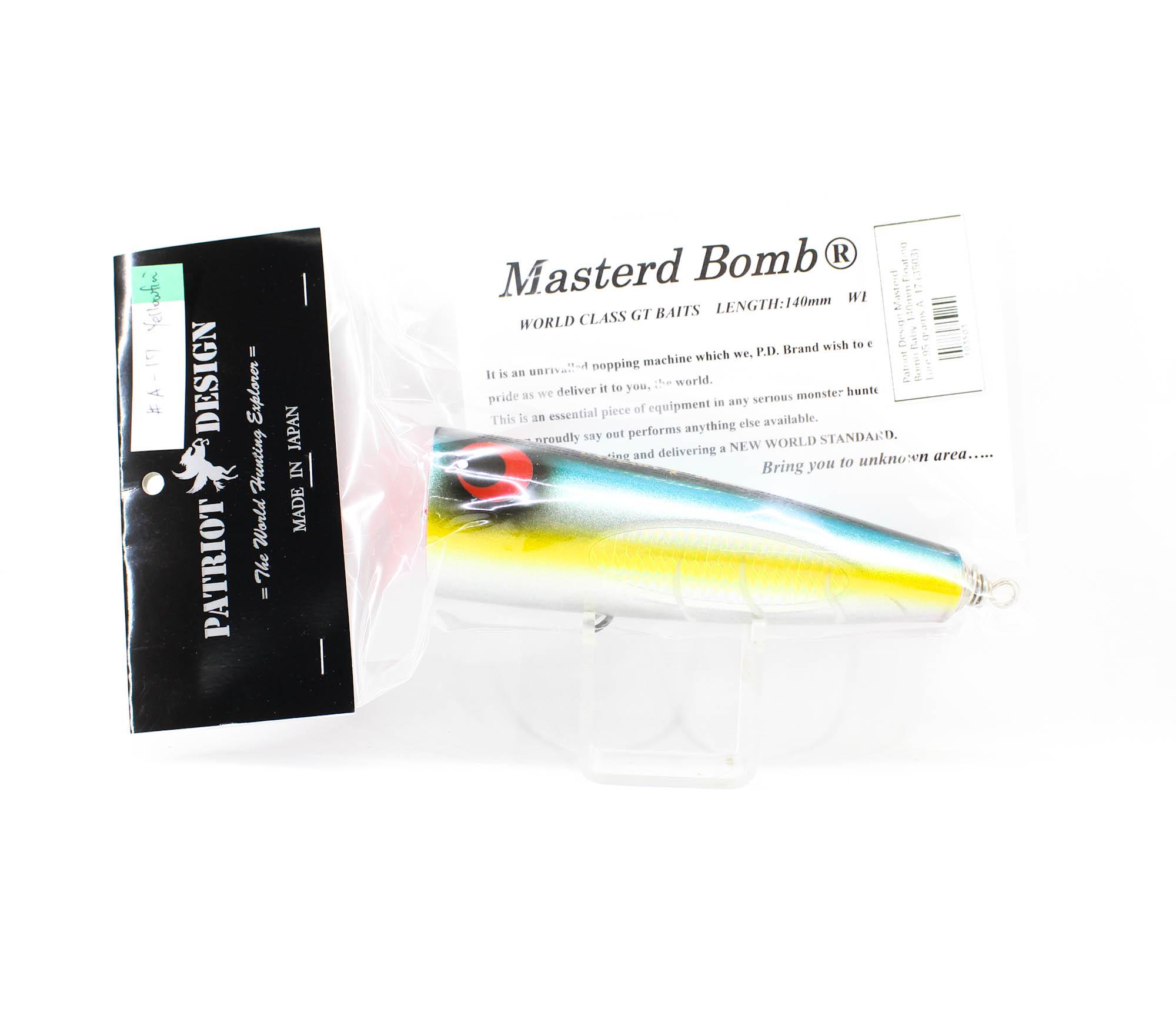 

Patriot Design Masterd Bomb Baby 140mm Floating Lure 95 grams A-17 (3503)