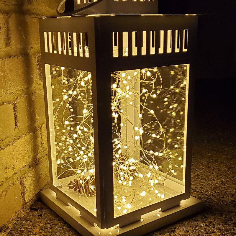 Solar Copper Wire LED String Lights - 8 Modes, Outdoor Waterproof, Colored Garden & Christmas Decoration Lights