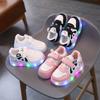 Baby Panda Cartoon Board Shoes LED Light-Up Casual Sneakers for Toddlers & Children Casual Cool Kids Shoes Everyday Sneakers