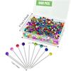 600 STÜCKE/KARTON Rundkopf Perlmutternadeln Mehrfarbig Nähnadeln Quiltnadeln Schneidern