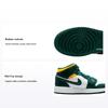 Air 1 Mid GS Sonics Kids Sneakers White Noble-Green Pollen 554725-371