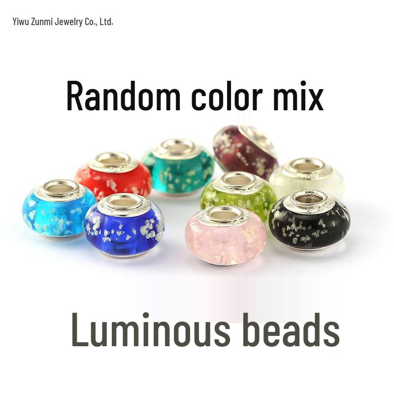 

Светящиеся бусины Zunmi: Аксессуары для украшений ручной работы для мужчин, женщин и детей. Светится ночью! Идеально для подарков. Standard 1.5*1 Hole 0.4