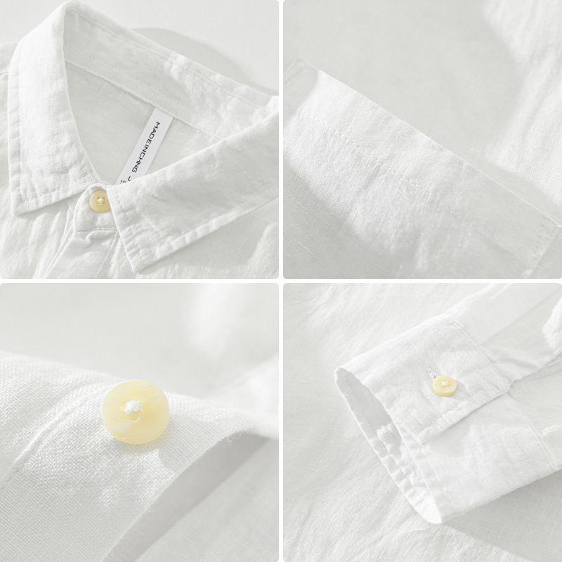 Loose Square Collar Long Sleeve Shirt Men's Pullover Outdoor Camping