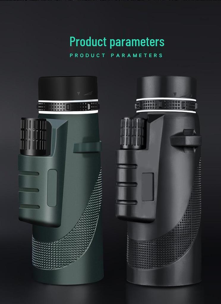 40x60 HD Monocular Telescope with Low Light Night Vision and High Magnification