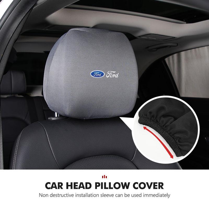 Car Seat Headrest Cloth Protector Cover Cushion Accessories For Ford Fiesta Ranger Mondeo Escape Ecosport Fusion Explorer