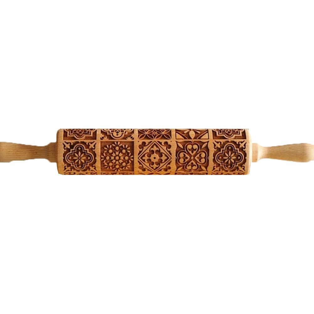 engraving rolling pin, rolling pin for dough with a pattern