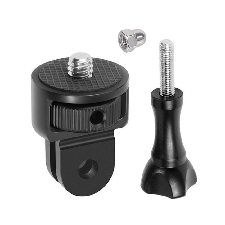 Shockproof Action Camera Adapters With 1/4" Screw Hole Aluminum Alloy Body Seamless Device Compatibility Toolless Assembly