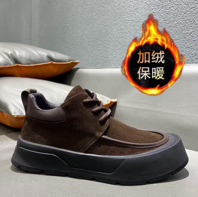 

Мужская повседневная обувь, модная зимняя теплая матовая мужская обувь, универсальная, на шнуровке, модная повседневная деловая обувь, Zapatos Casuales 44