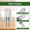 2PCS 130V 50W Microwave Oven Halogen Light Bulbs, Replace WB02X35488 Fit for GE Oven CVM521P2M6S1 CVM721M2N8S5 DVM7195BL5TS