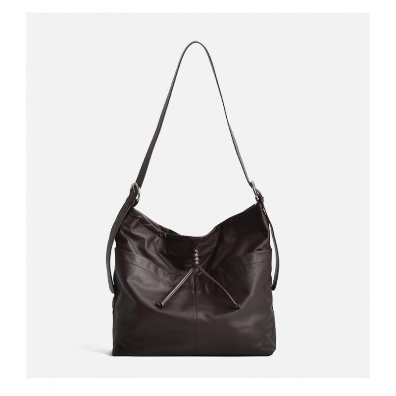 Real Leather Women's Bag With High-end Feel Light Luxury Large Capacity Tote Layered Cowhide Shoulder Versatile Crossbody Commuting