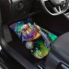 4pcs Set of Colorful Turtle-Patterned Car Floor MATS, Crystal Velvet Anti Slip Design, Universal 4pcs Set, Decorate The Interior Space