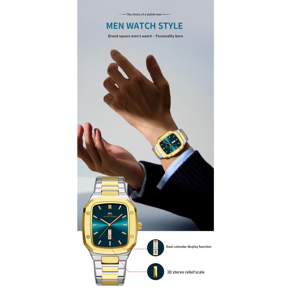 Luxus Herren Quarz Uhr Sport Wasserdicht Casaul Datum Herren Armbanduhr Business Edelstahl Herrenuhren Uhr