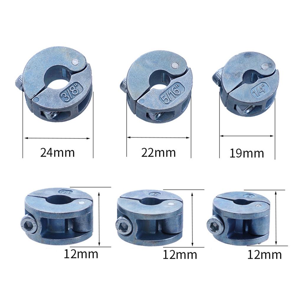 Woodworking Drill Stop Collar Set 5mm-11mm Drilling Bit Depth Stopper Ring Zinc Alloy High Quality