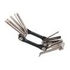 Bike Repair Tool 11 in 1 Light Folding Tool Durable Easy Carry Daily Operations Bike Wrench SetBlack