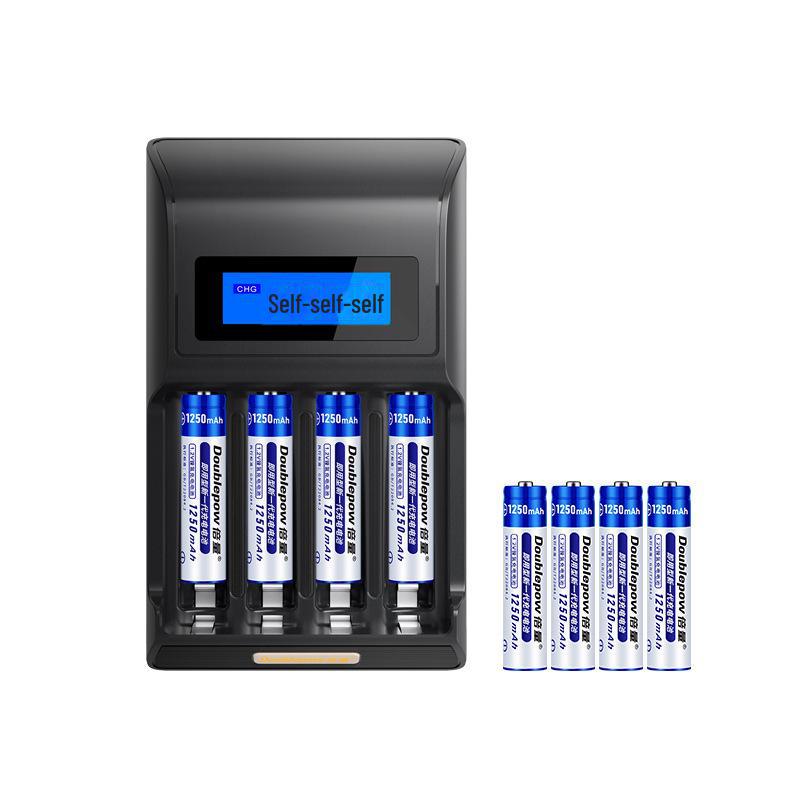 8-piece AAA 1250mAh Rechargeable Battery Set: Can Use No. 7 Charger for No. 5 Batteries.