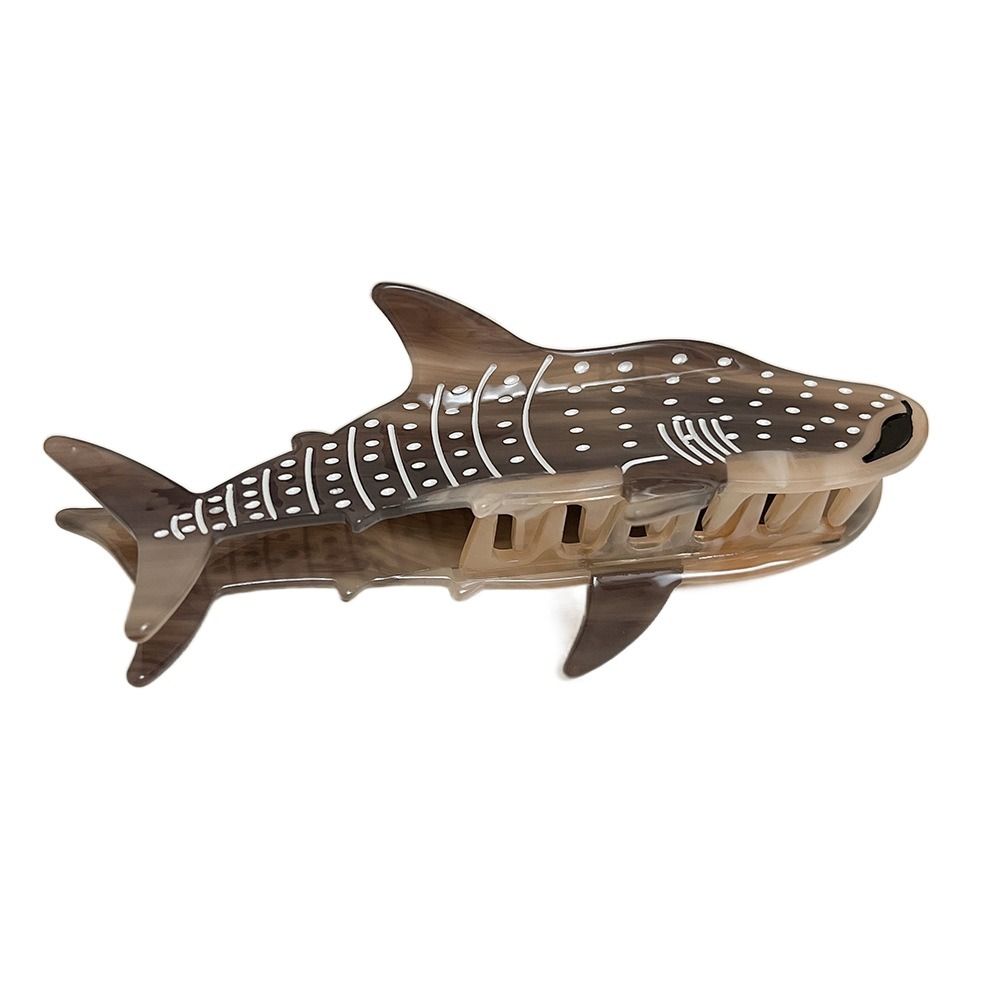 Acetate Shark Whale Hair Catch Metal Acrylic Blue Whale Dolphin Hair Clip Hair Accessories Cartoon Shark Clip Women/girls