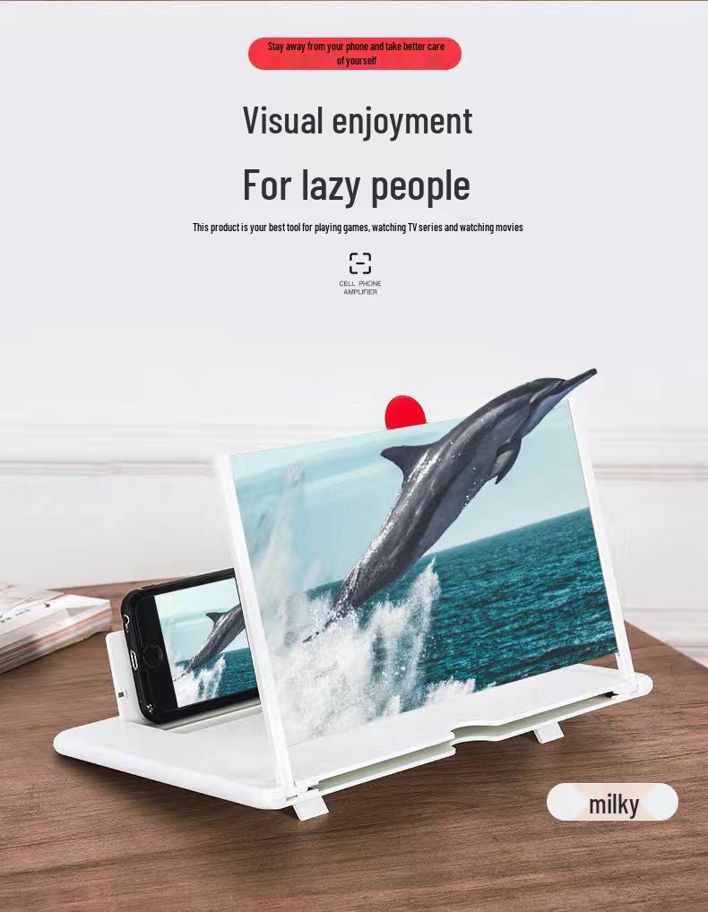 3D HD Screen Magnifier & Stretchable Phone Holder - 10" & 12" Sizes